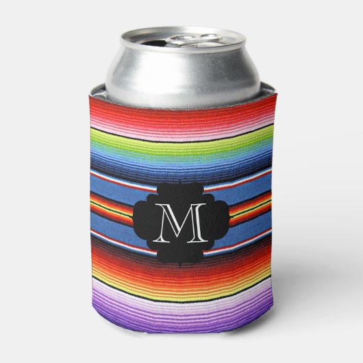 Mexikanisches Blanket-Fiesta-Streifen farbenfrohe Dosenkühler (Kanne Vorderseite)