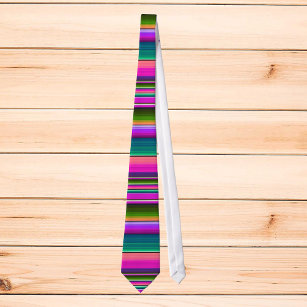 Mexikanisches Blanket Fiesta Streifen farbenfrohe  Krawatte