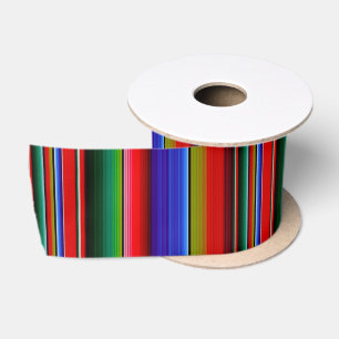 Mexikanisches Blanket Fiesta Streifen serape Tradi Satinband