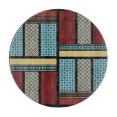 Mexikanisches Blockmuster 1 Schneidebrett (Vorderseite)