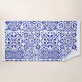 Mexikanisches Blue Tile Beach Handtuch (Vorderseite)