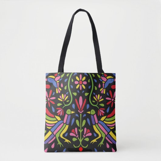mexikanisches Blumendesign Tasche (Vorderseite)