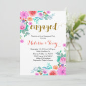 Mexikanisches Blumengestein Einladung (Stehend Vorderseite)