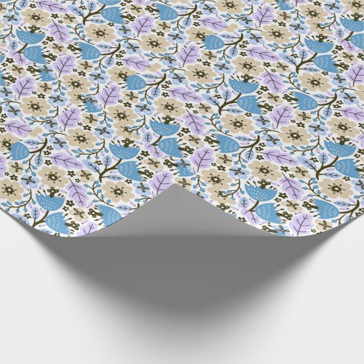 Mexikanisches Blumenmuster Geschenkpapier (Ecke)