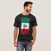 Mexikanisches Boxdesign - Mexiko-Flagge T-Shirt (Vorne ganz)