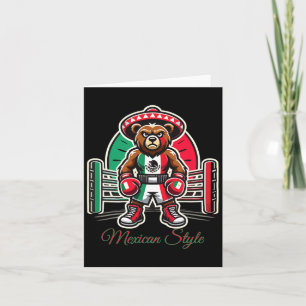 Mexikanisches Boxen für Jungen im mexikanischen St Karte