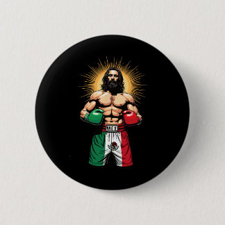 Mexikanisches Boxen Jesus Christ Mex Boxing Shorts Button