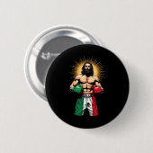 Mexikanisches Boxen Jesus Christ Mex Boxing Shorts Button (Vorne & Hinten)