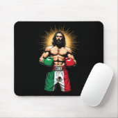 Mexikanisches Boxen Jesus Christ Mex Boxing Shorts Mousepad (Mit Mouse)