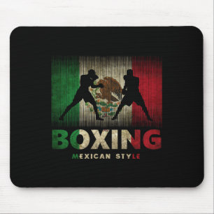 Mexikanisches Boxen Vintag Mexico Flag Mexikanisch Mousepad