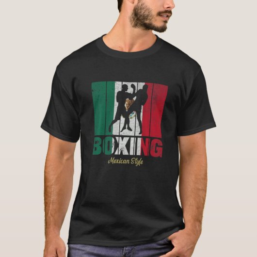 Mexikanisches Boxmexiko Mitt Mexikanischer Stolz T-Shirt (Vorderseite)