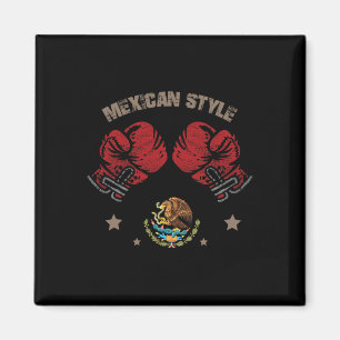 Mexikanisches Boxstil mexikanisches Flaggen Mexiko Magnet