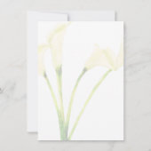 Mexikanisches Brautparty Calla Lilly Minimalistisc Einladung (Rückseite)