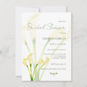 Mexikanisches Brautparty Calla Lilly Minimalistisc Einladung (Vorderseite)