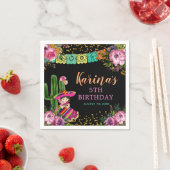 Mexikanisches buntes Fiesta-Blumenpapier Serviette (Beispiel)