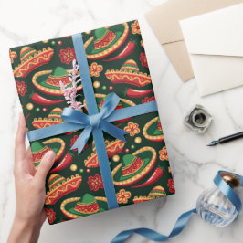 Mexikanisches Cinco-De-Mayo-Muster Geschenkpapier