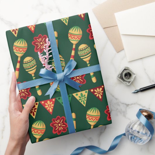 Mexikanisches Cinco-De-Mayo-Muster Geschenkpapier (Schenken)