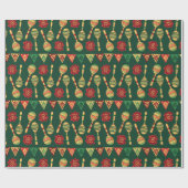 Mexikanisches Cinco-De-Mayo-Muster Geschenkpapier (Flach)