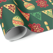 Mexikanisches Cinco-De-Mayo-Muster Geschenkpapier (Rolleneckpunkt)