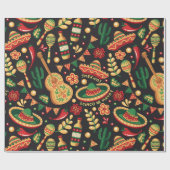 Mexikanisches Cinco-De-Mayo-Muster Geschenkpapier (Flach)