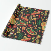 Mexikanisches Cinco-De-Mayo-Muster Geschenkpapier (Ungerollt)
