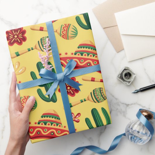 Mexikanisches Cinco-De-Mayo-Muster Geschenkpapier (Schenken)