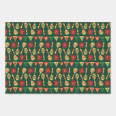 Mexikanisches Cinco-De-Mayo-Muster Geschenkpapier Set (Vorderseite 2)