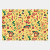 Mexikanisches Cinco-De-Mayo-Muster  Geschenkpapier Set (Vorderseite 3)