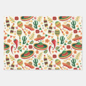 Mexikanisches Cinco-De-Mayo-Muster  Geschenkpapier Set (Vorderseite 2)