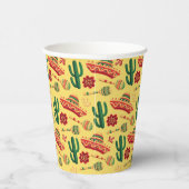 Mexikanisches Cinco-De-Mayo-Muster  Pappbecher (Rechts)