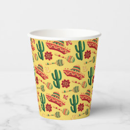 Mexikanisches Cinco-De-Mayo-Muster Pappbecher