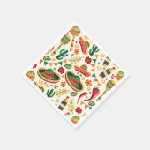 Mexikanisches Cinco-De-Mayo-Muster  Serviette (Ecke)