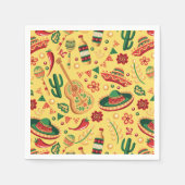 Mexikanisches Cinco-De-Mayo-Muster  Serviette (Vorderseite)