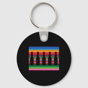 Mexikanisches Deckenbier T-Shirt Serape Lustiges B Schlüsselanhänger
