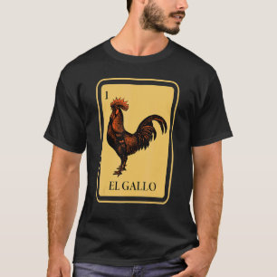 Mexikanisches El Gallo Bingo Kartenspiel Raffle Tr T-Shirt