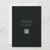Mexikanisches Elegant Modernes Rancho QR Hochzeit Save The Date (Rückseite)