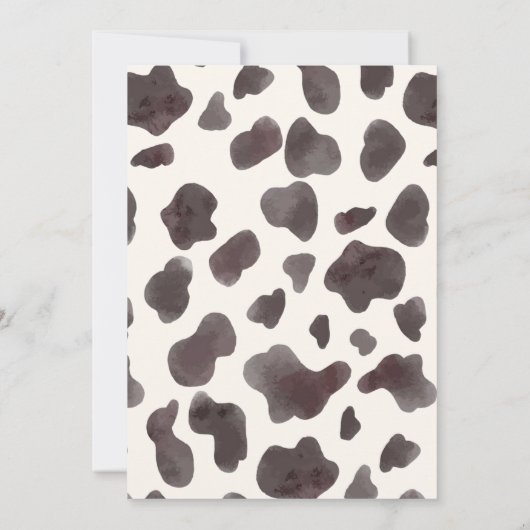 Mexikanisches Elfenbeinstiefel & Brautparty Einladung (Rückseite)