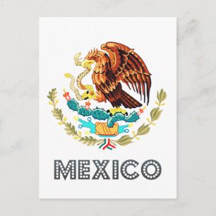 mexikanisches Emblem Postkarte