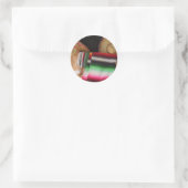 mexikanisches Erbe Runder Aufkleber (Tasche)