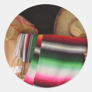 Mexikanisches Erbe Runder Aufkleber