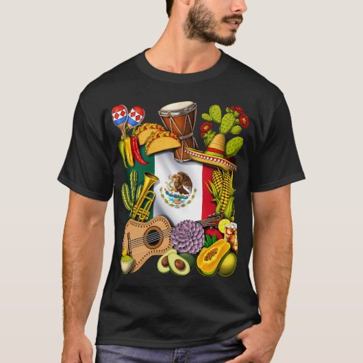 Mexikanisches Erbe T-Shirt (Vorderseite)
