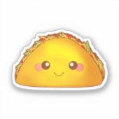 Mexikanisches Erdbeerriff - Hard Muschel Taco Aufkleber (Vorderseite)