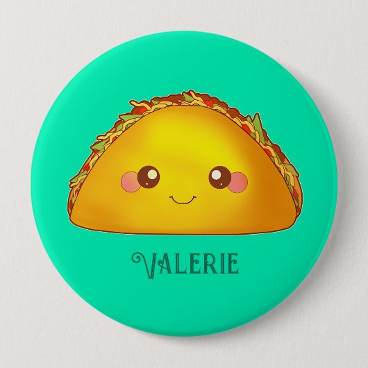 Mexikanisches Erdbeerriff - Hard Muschel Taco Button (Vorderseite)