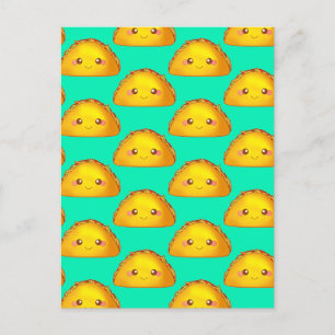 Mexikanisches Erdbeerriff - Hard Muschel Taco Postkarte