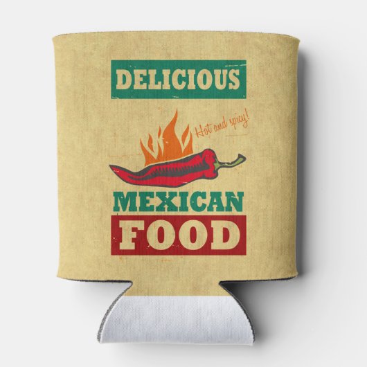 mexikanisches Essen Dosenkühler (Rückseite)