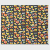 mexikanisches Essen Geschenkpapier (Flach)