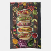 mexikanisches Essen Geschirrtuch (Vertikal)
