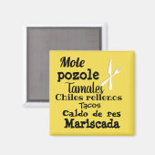 mexikanisches Essen Magnet (Vorderseite/Rückseite)