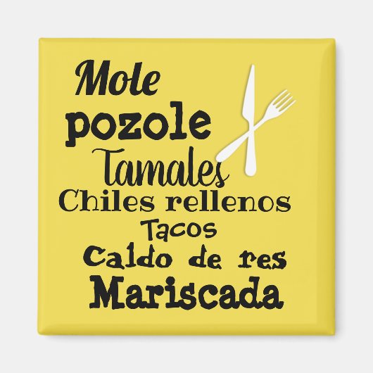 mexikanisches Essen Magnet (Vorne)