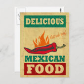 mexikanisches Essen Postkarte (Vorne/Hinten)